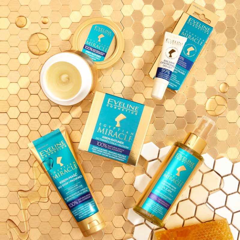 Eveline Cosmetics Egyptian Miracle hydratisierende und nährende Creme für Gesicht, Körper und Haare 40 ml