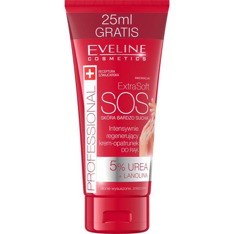 Eveline Cosmetics Extra Soft SOS krém na ruky pre suchú a namáhanú pokožku 100 ml