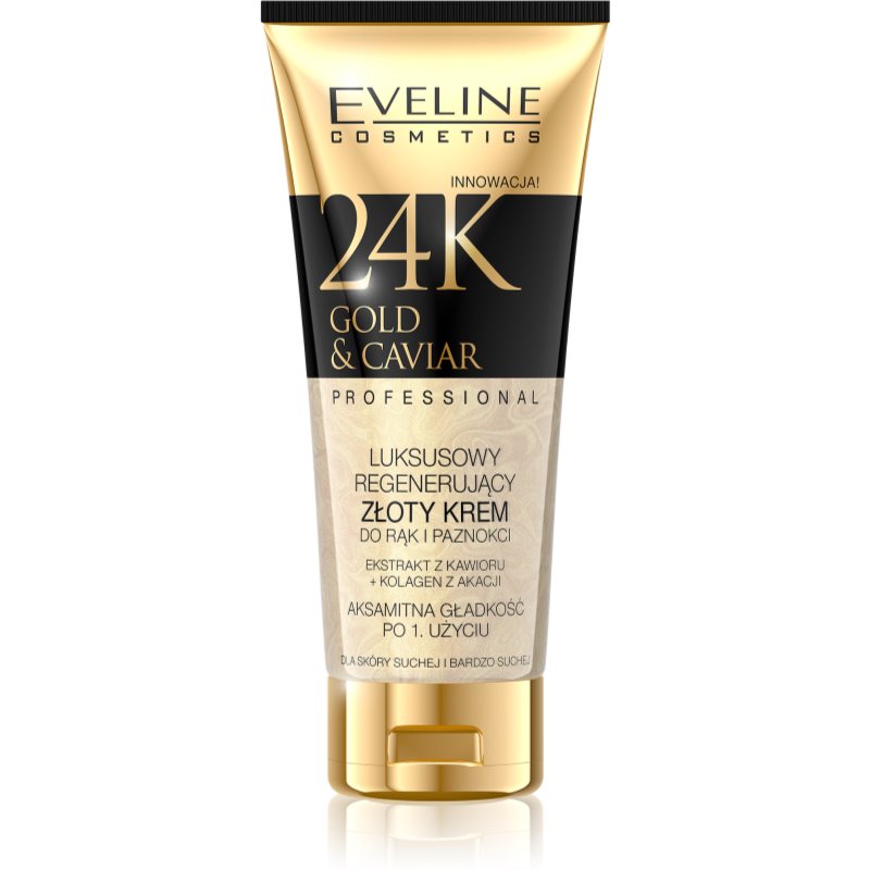 Eveline Cosmetics 24k Gold & Caviar rankų ir nagų kremas 100 ml