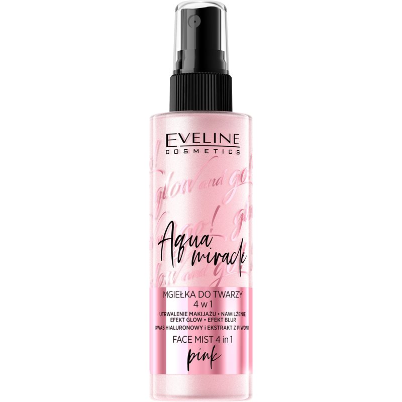 Eveline Cosmetics Glow & Go hydratačný sprej 4 v 1 02 Pink 110 ml