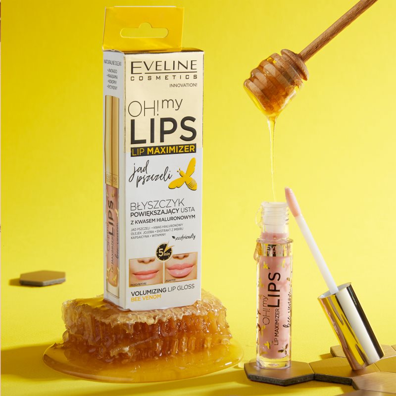 Eveline Cosmetics OH! My LIPS Lip Maximizer блиск для губ для збільшення об'єму з бджолиним ядом 4,5 мл