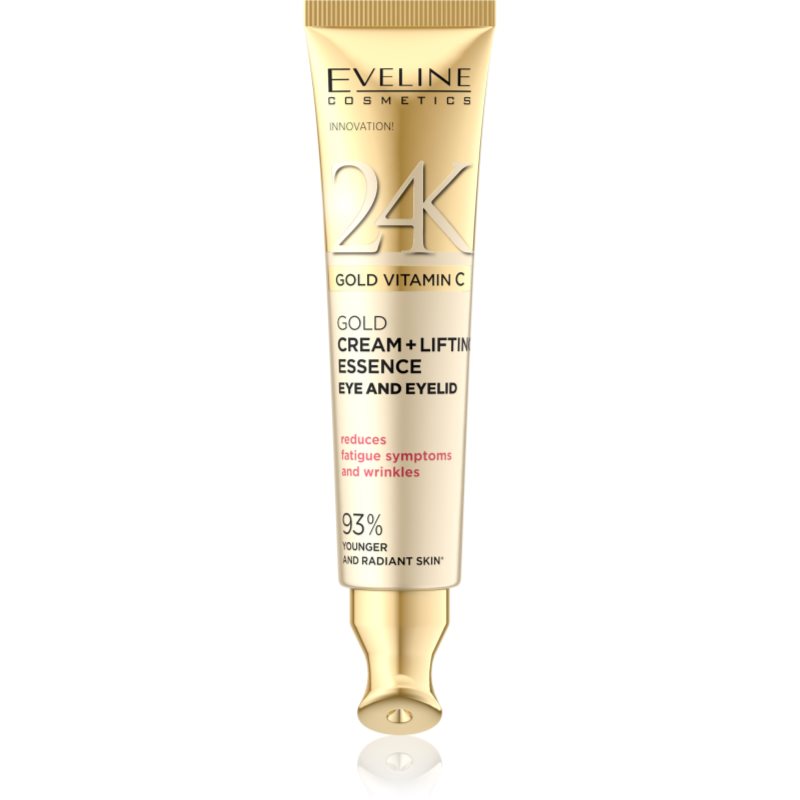 Eveline Cosmetics 24k Gold & Caviar 24K Gold Vitamin C vypínací krém na oční okolí 15 ml