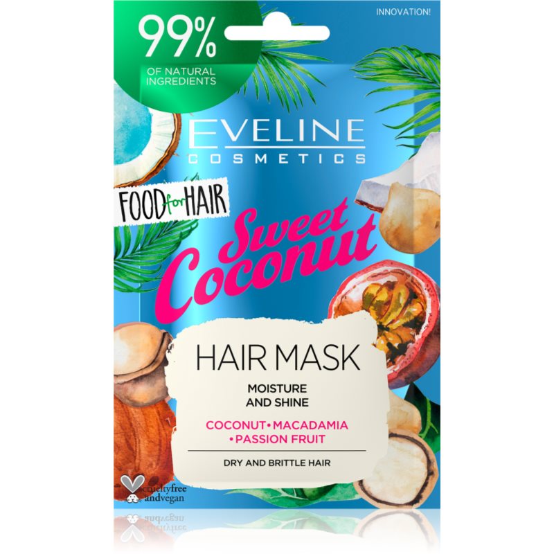 

Eveline Cosmetics Food for Hair Sweet Coconut зволожуюча маска для волосся
