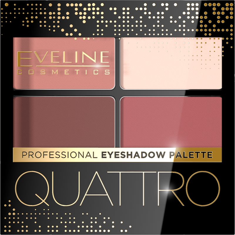 

Eveline Cosmetics Quattro палетка тіней для очей відтінок 04