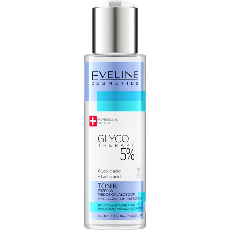 Eveline Cosmetics Glycol Therapy Cleansing Tonic To Treat Skin Imperfections 110 Ml