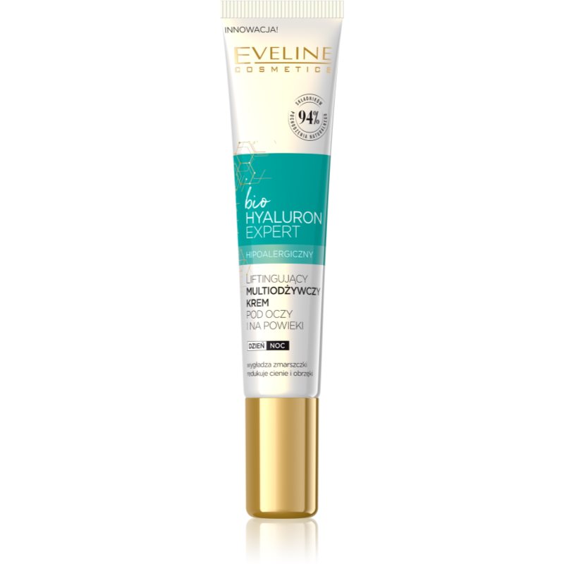 Eveline Cosmetics Bio Hyaluron Expert поживний крем для шкіри навколо очей 20 мл