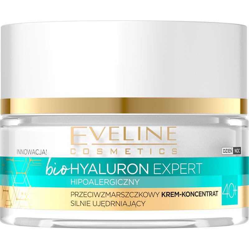 Eveline Cosmetics Bio Hyaluron Expert зміцнюючий крем проти зморшок 40+ 50 мл