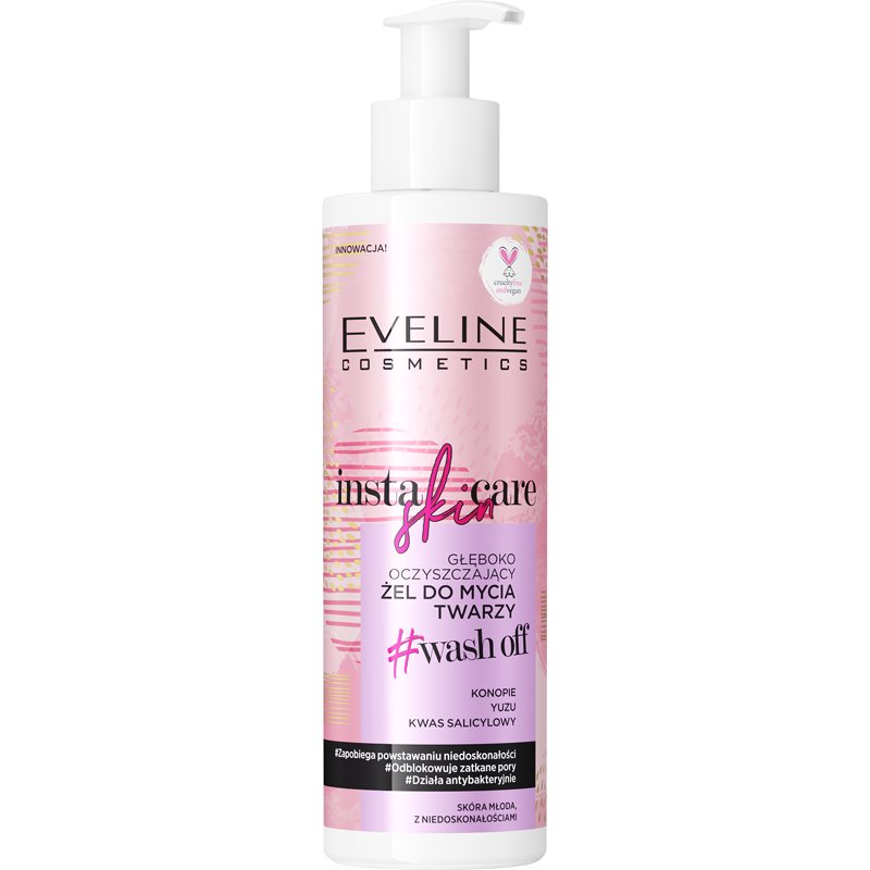 Eveline Cosmetics Insta Skin rozjasňující čisticí gel 200 ml
