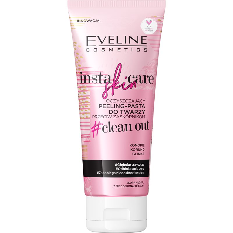 Eveline Cosmetics Insta Skin jemný čisticí peeling proti nedokonalostem pleti 75 ml