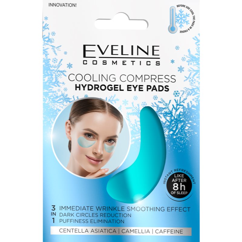 Eveline Cosmetics Hydra Expert maschera idrogel contorno occhi con effetto rinfrescante 2 pz