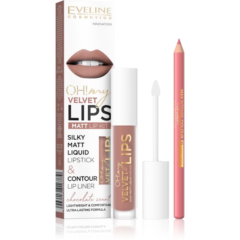 Eveline Cosmetics OH! My LIPS Velvet Lip Set 11 Cookie Milkshake 1 Pc