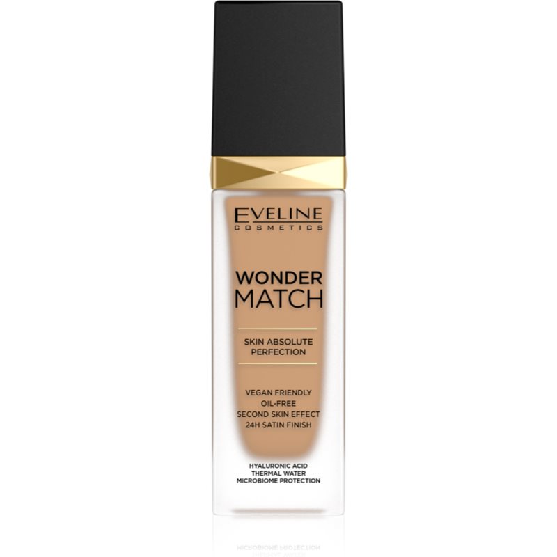 Eveline Cosmetics Wonder Match dlhotrvajúci tekutý make-up s kyselinou hyalurónovou odtieň 40 Sand 30 ml