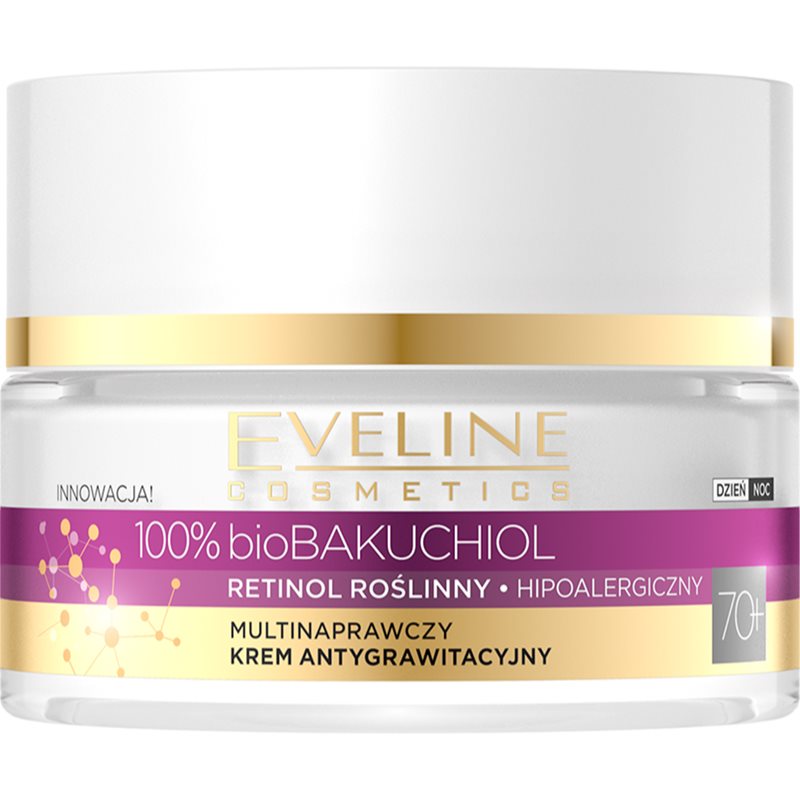 Eveline Cosmetics Bio Bakuchiol multikorekčný krém proti známkam starnutia 70+ 50 ml