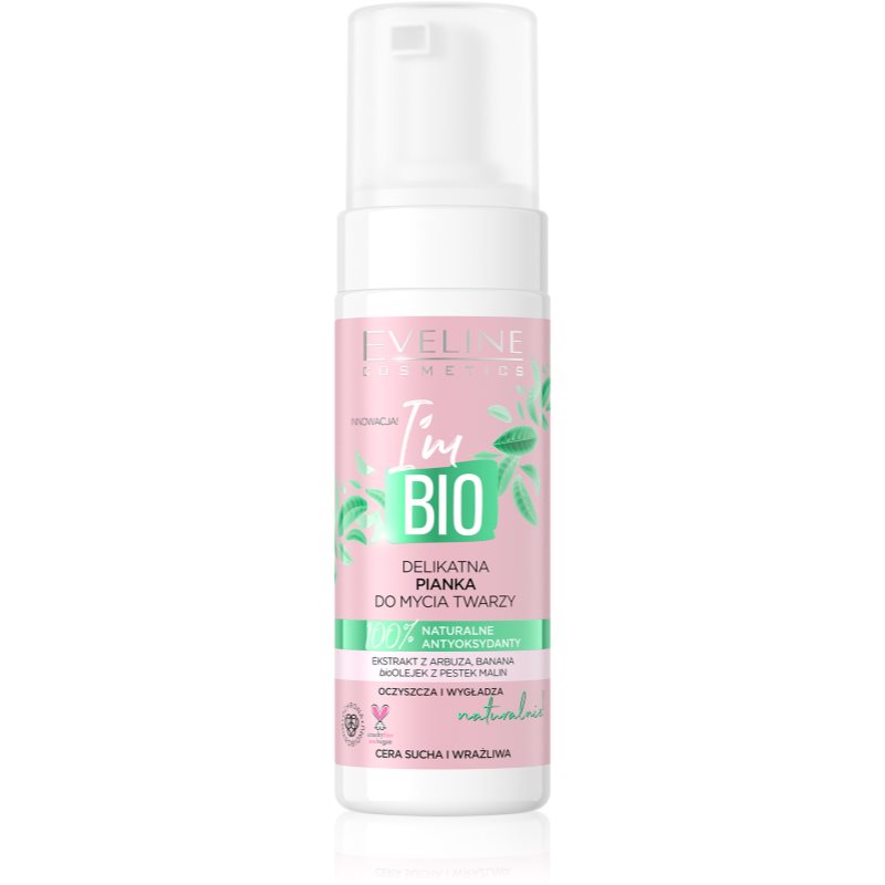 Eveline Cosmetics I'm Bio делікатна очищуюча пінка для сухої та чутливої шкіри 150 мл