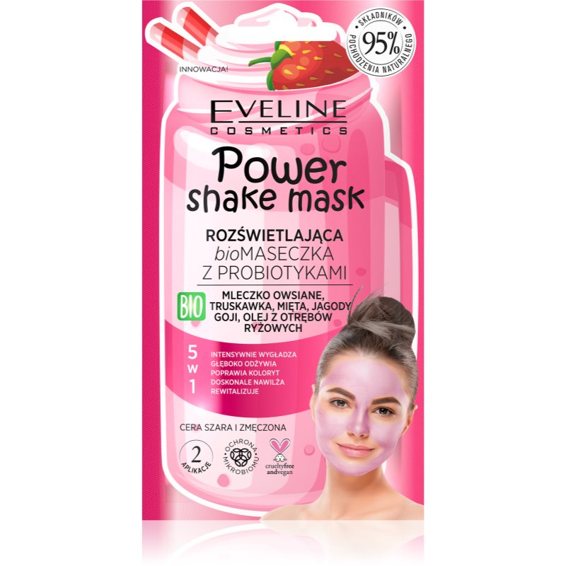 picture of Eveline Cosmetics Power Shake hydratan a rozjasujca maska s probiotikami