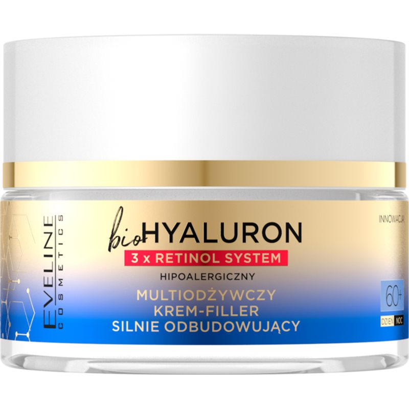 Eveline Cosmetics Bio Hyaluron 3x Retinol System відновлюючий крем для зміцнення шкіри 60+ 50 мл