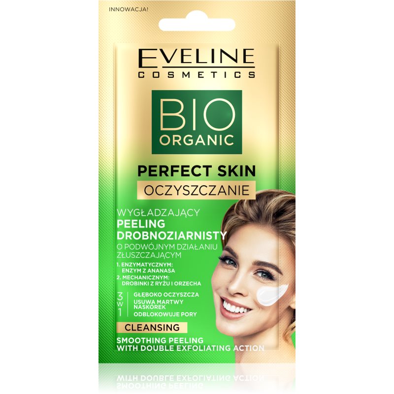 Eveline Cosmetics Perfect Skin Double Exfoliation розгладжувальний пілінг 2 в 1 8 мл