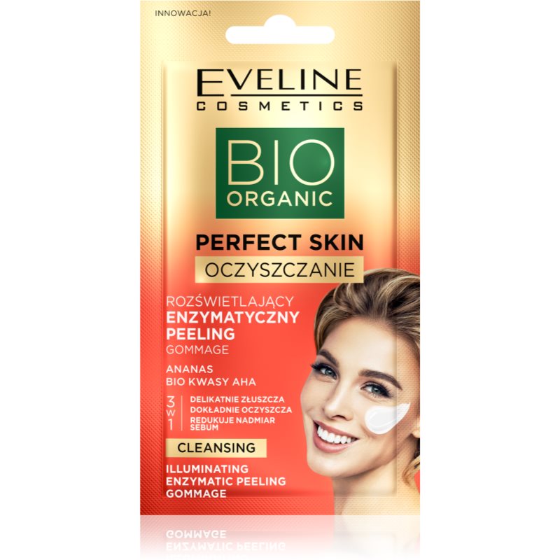 Eveline Cosmetics Perfect Skin Gommage 3v1 jemný enzymatický peeling 8 ml