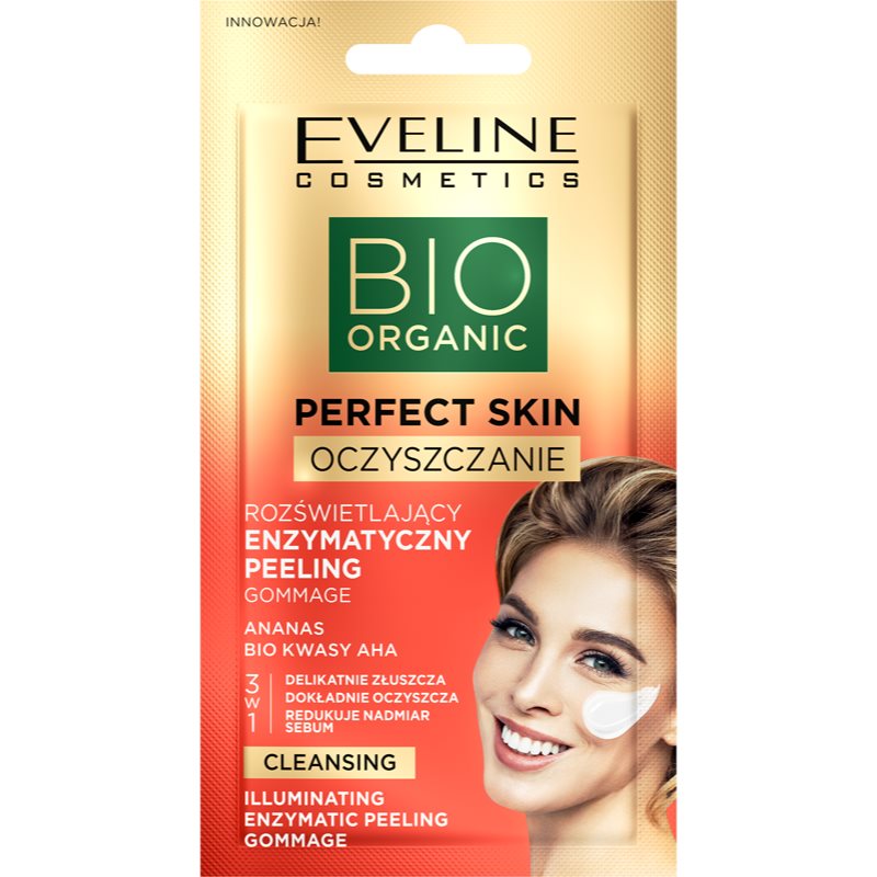 Eveline Cosmetics Perfect Skin Gommage 3v1 jemný enzymatický peeling 8 ml