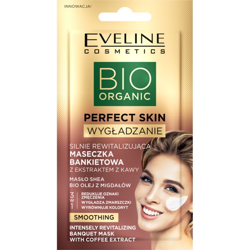 Eveline Cosmetics Perfect Skin Coffee intenzivní revitalizační maska s výtažky z kávy 8 ml