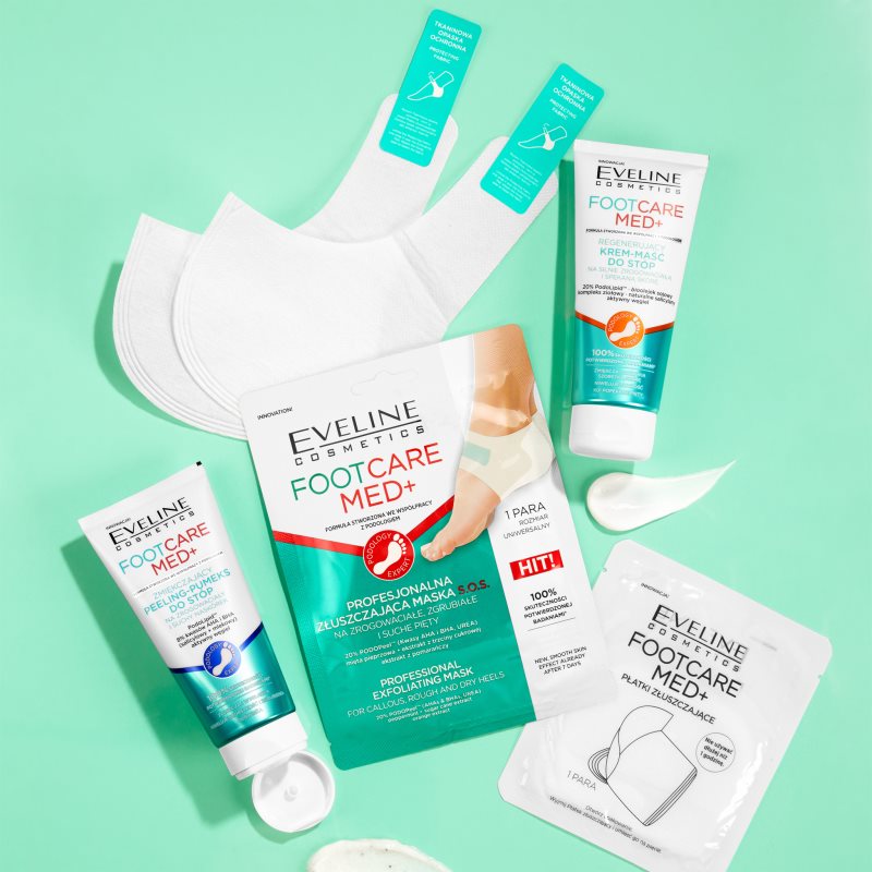 Eveline Cosmetics Foot Care Med делікатний зволожуючий пілінг для ніг 100 мл