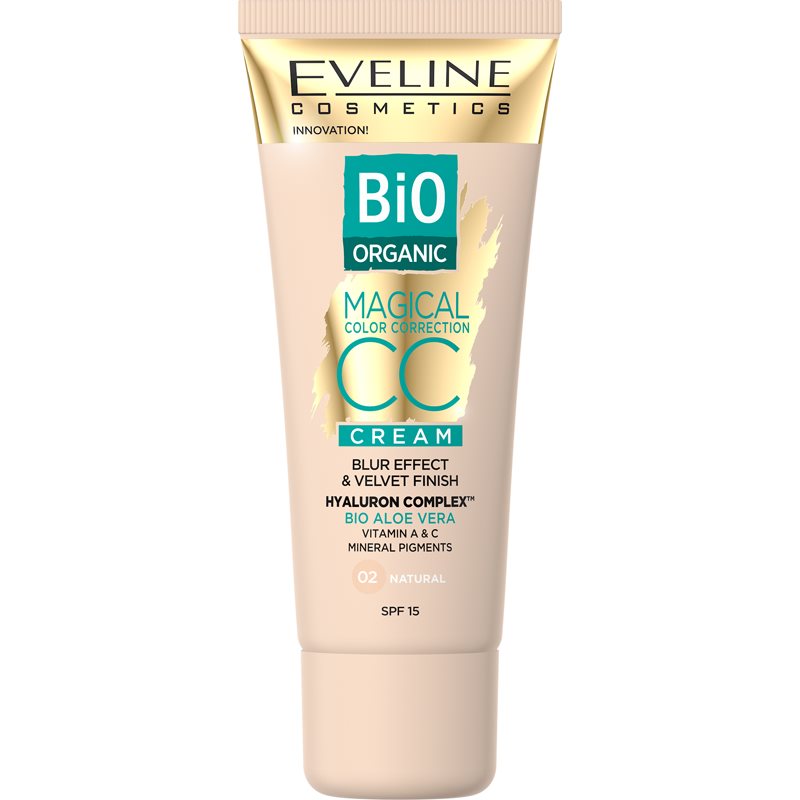 Eveline Cosmetics Magical Colour matující CC krém pro pleť s nedokonalostmi SPF 15 odstín 02 Natural 30 ml