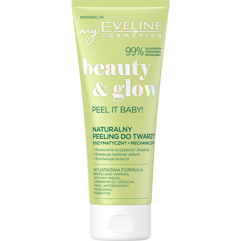 Eveline Cosmetics Beauty & Glow Peel It Baby! Enzymatic Scrub 2-in-1 75 Ml
