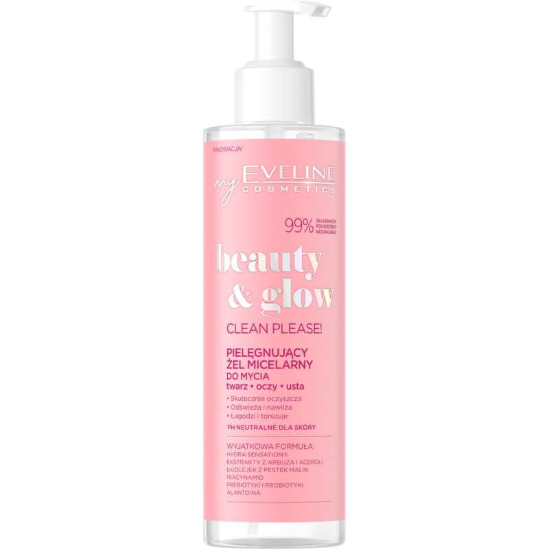 Eveline Cosmetics Beauty & Glow Clean Please! valomasis micelinis gelis 200 ml