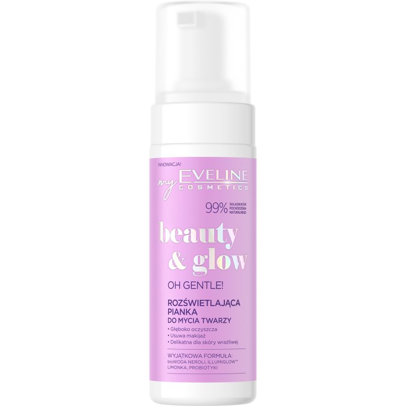 Eveline Cosmetics Beauty & Glow Oh Gentle! роз'яснююча очищуюча пінка для обличчя