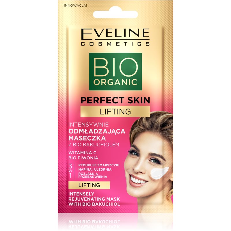 Eveline Cosmetics Perfect Skin Bio Bakuchiol maska za intenzivno pomlađivanje 8 ml
