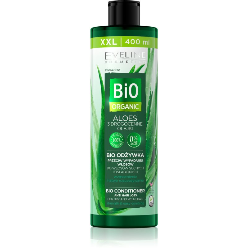Eveline Cosmetics Bio Organic Natural Aloe Vera кондиціонер для сухого та пошкодженого волосся 400 мл