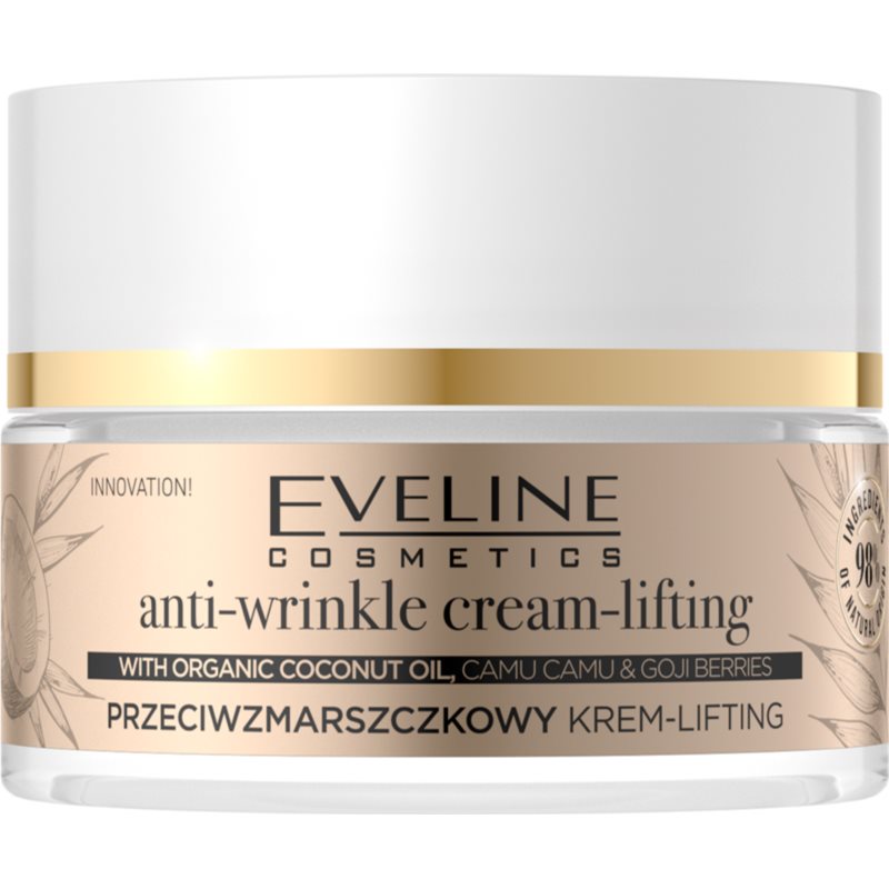 Eveline Cosmetics Organic Gold denný a nočný protivráskový krém s kokosovým olejom 50 ml