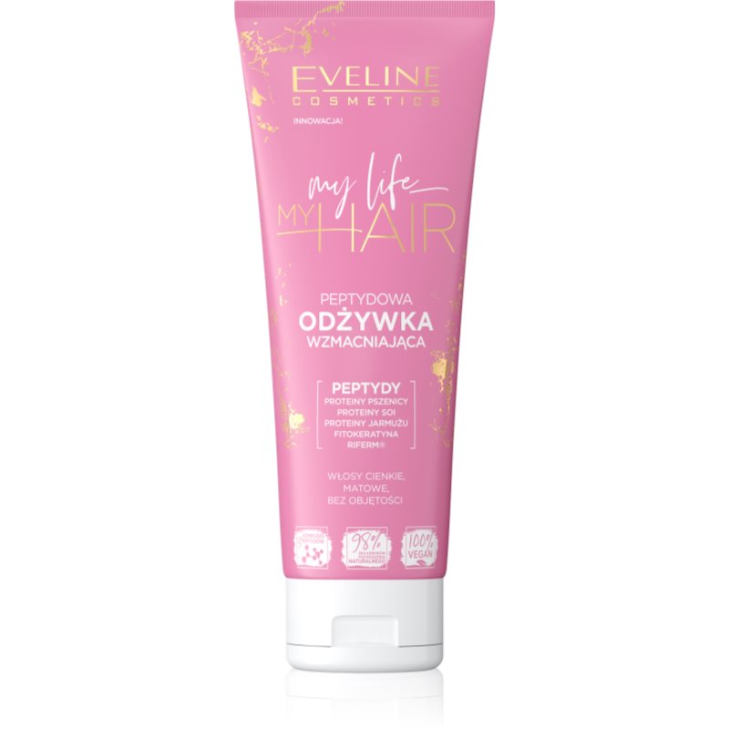Eveline Cosmetics My Life My Hair Strengthening Conditioner With Peptides 250 Ml