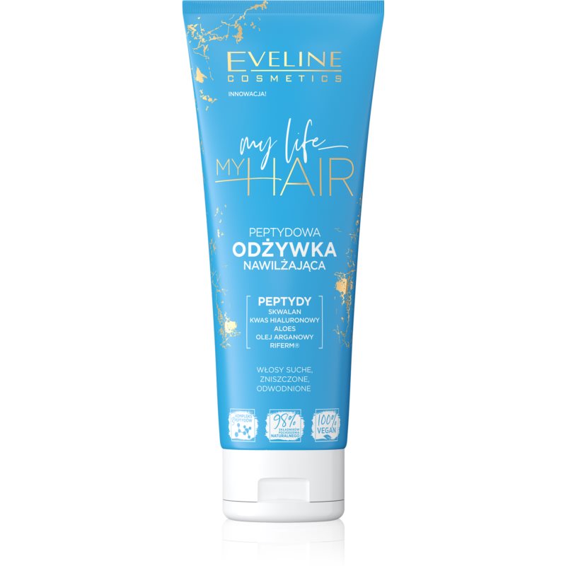 Eveline Cosmetics My Life My Hair hydratačný kondicionér s peptidmi 250 ml
