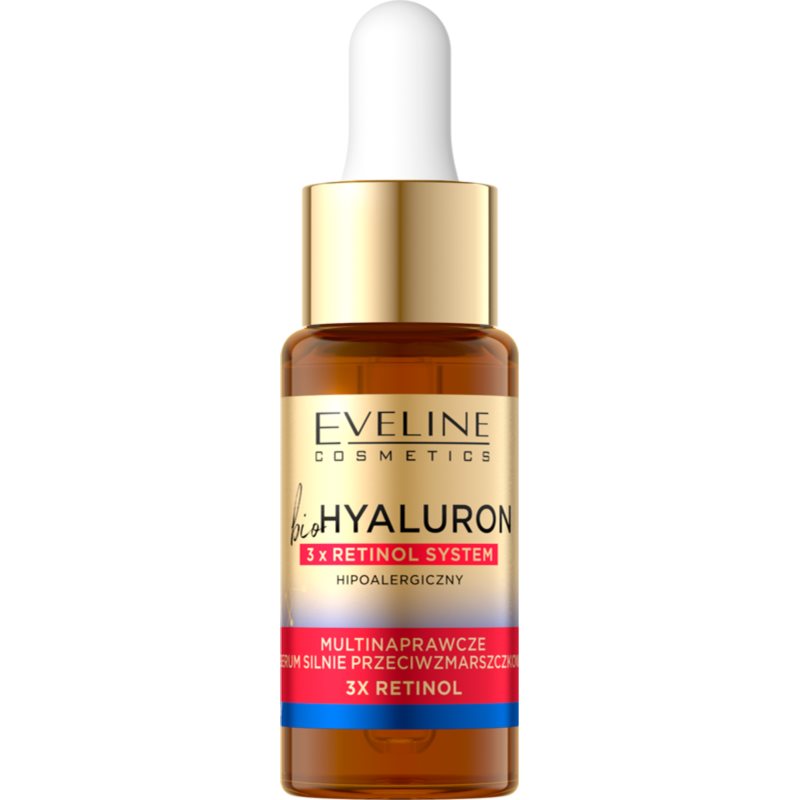 Eveline Cosmetics Bio Hyaluron 3x Retinol System Nattserum mot rynkor 18 ml female