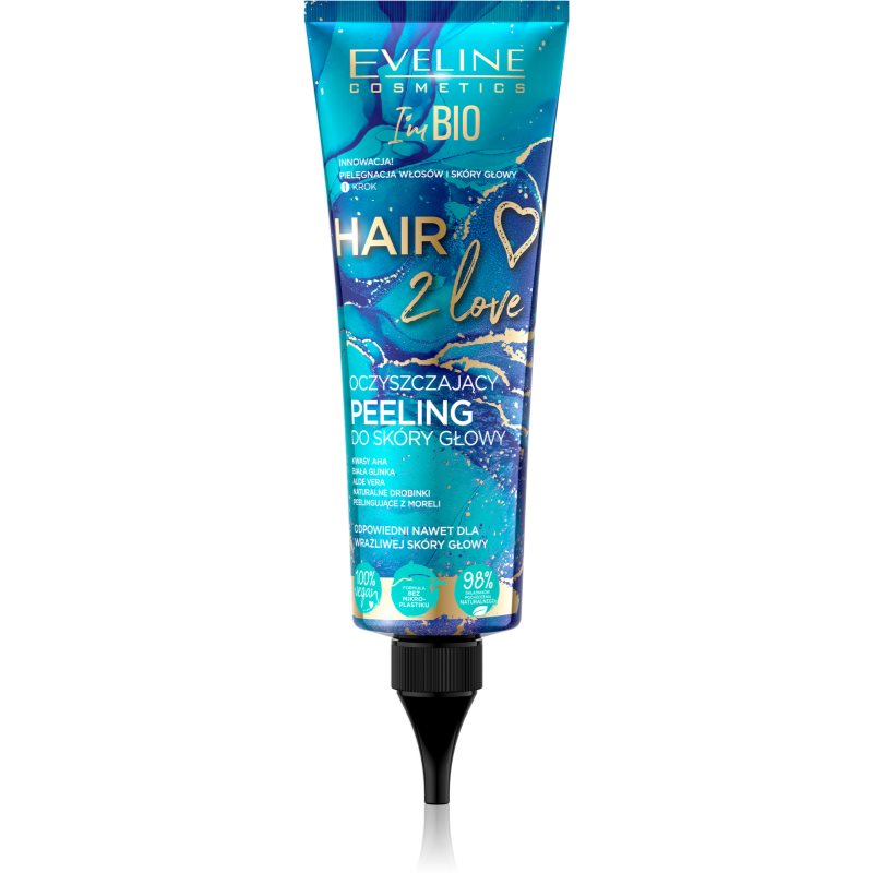 Eveline Cosmetics I'm Bio Hair 2 Love čisticí peeling na vlasy a vlasovou pokožku 125 ml