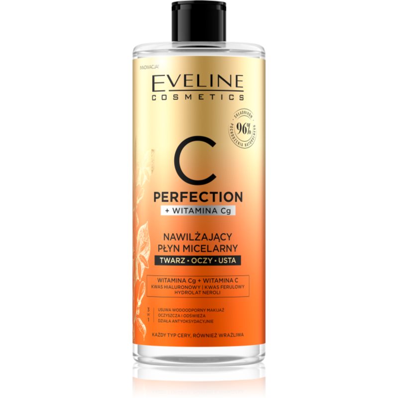 Eveline Cosmetics C Perfection зволожуюча міцелярна вода з вітаміном С 500 мл
