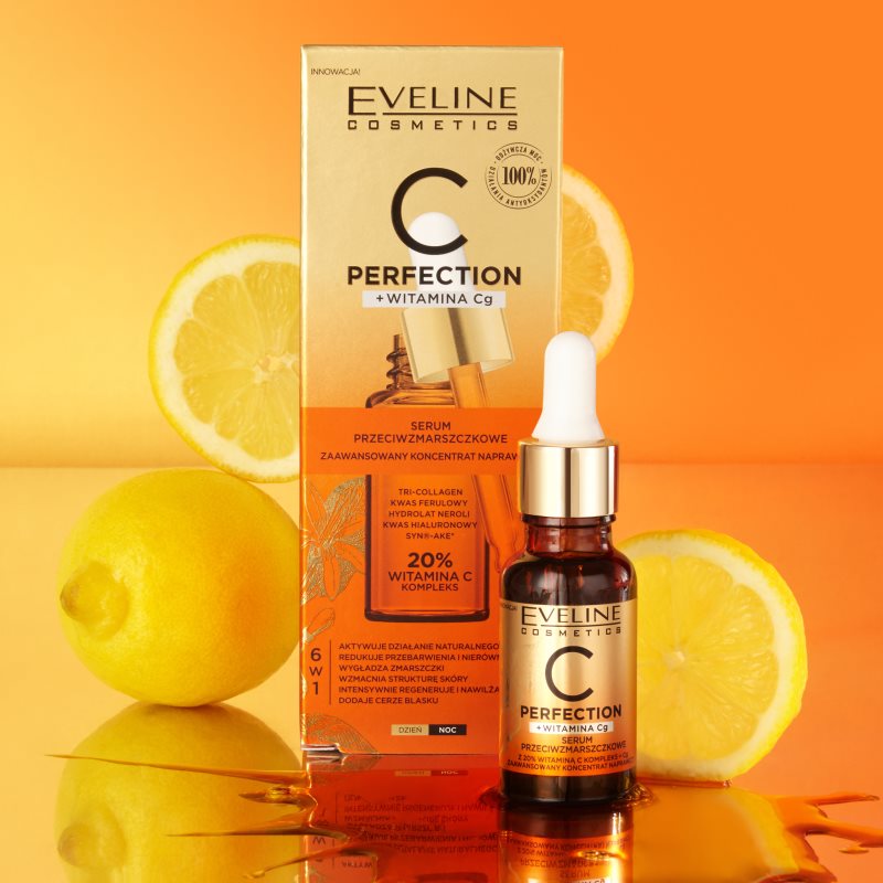 Eveline Cosmetics C Perfection Anti-wrinkle Serum With Vitamin C 18 Ml