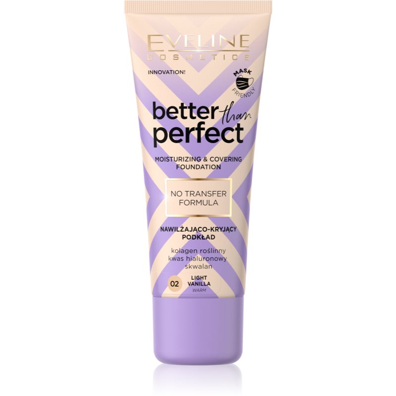 Eveline Cosmetics Better than Perfect krycí make-up s hydratačným účinkom odtieň 02 Light Vanilla Warm 30 ml