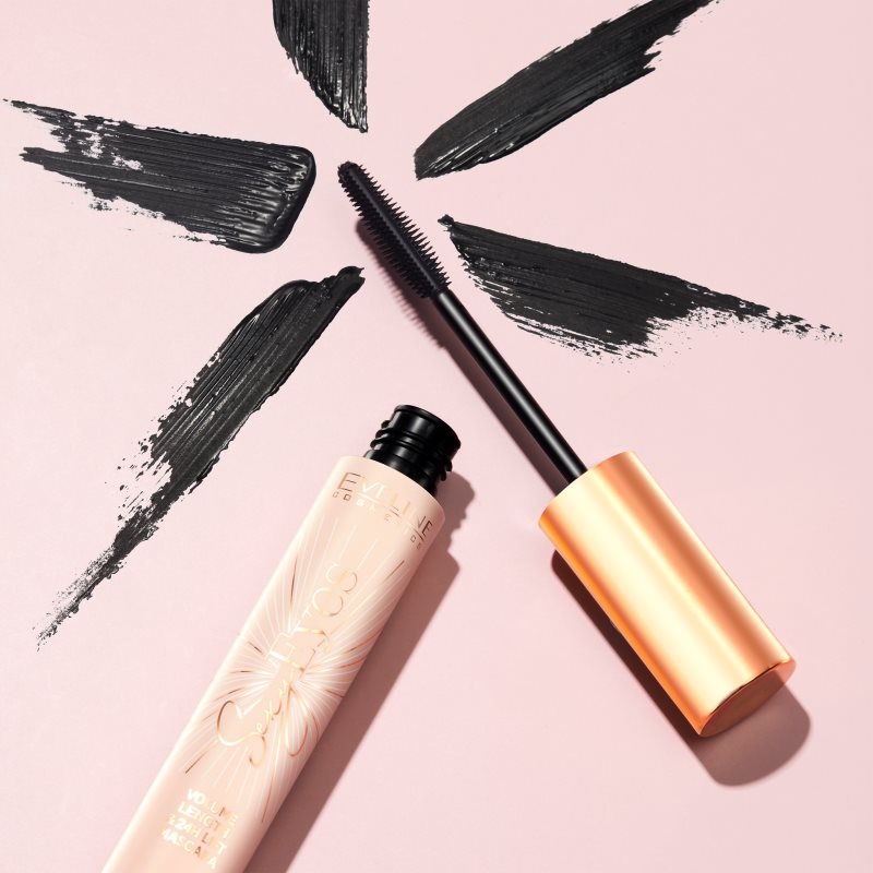 Eveline Cosmetics Sexy Eyes Mascara für Volumen, Schwung und das Teilen der Wimpern Black