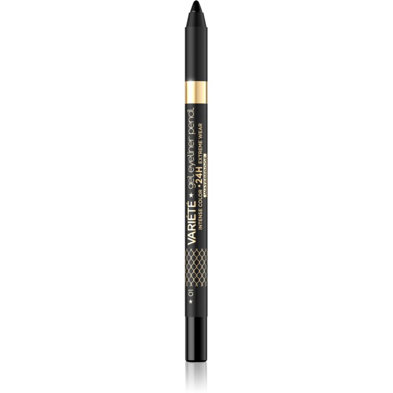 Eveline Cosmetics Variété vodeodolná gélová ceruzka na oči odtieň 01 Black 1 ks