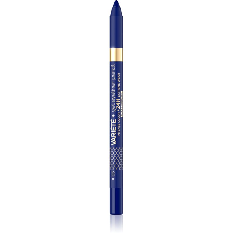 Eveline Cosmetics Variete Waterproof Gel Eyeliner Shade 03 Blue 1 pc
