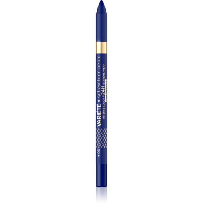 Eveline Cosmetics Variété водостійкий гелевий олівець для очей відтінок 03 Blue 1 кс