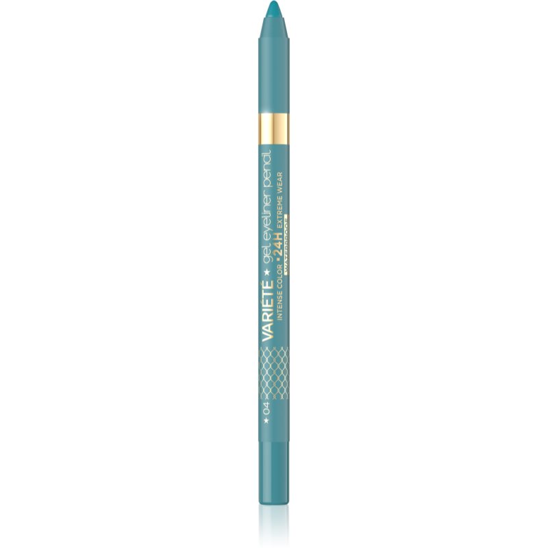 Eveline Cosmetics Variété водостійкий гелевий олівець для очей відтінок 04 Turquoise 1 кс