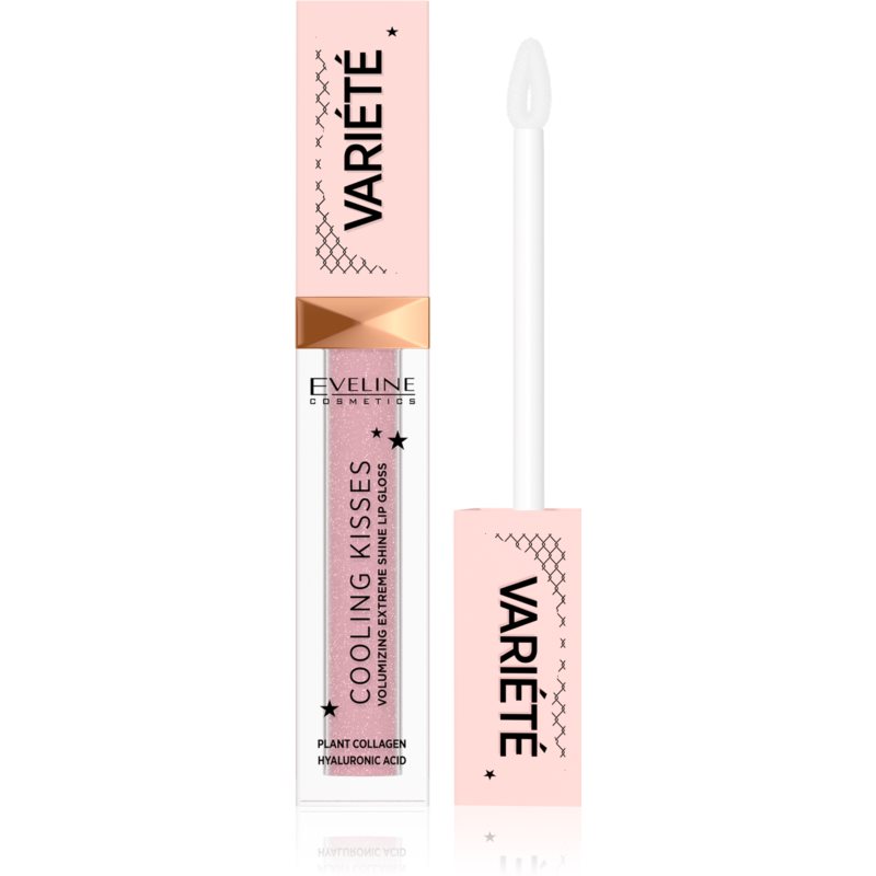 Eveline Cosmetics Variété Cooling Kisses hydratačný lesk na pery s chladivým účinkom odtieň 02 Sugar Nude 6,8 ml