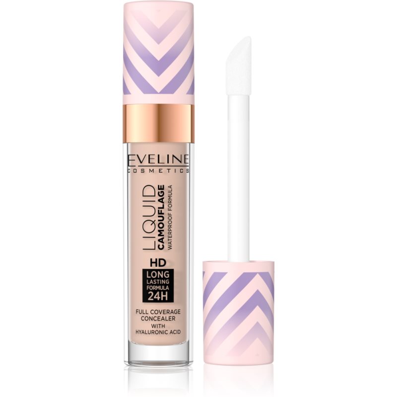 Eveline Cosmetics Liquid Camouflage Waterproof Concealer With Hyaluronic Acid Shade 05 Light Sand 7,5 Ml