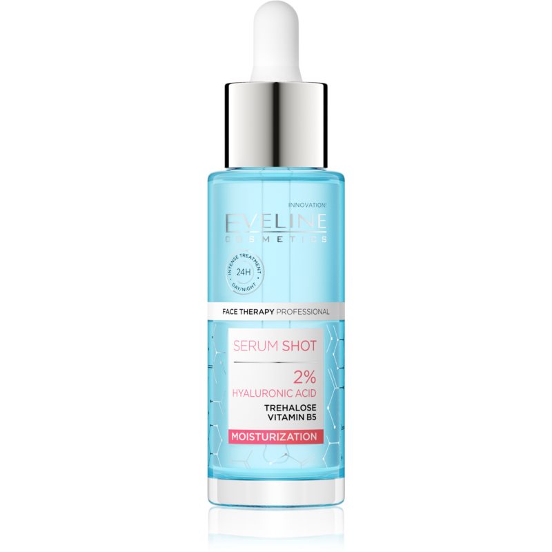 E-shop Eveline Cosmetics Serum Shot 2% Hyaluronic Acid hydratační a vyživující sérum 30 ml