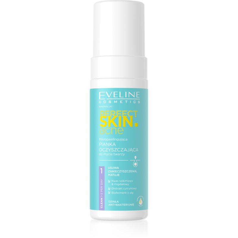 Photos - Facial / Body Cleansing Product Eveline Cosmetics Perfect Skin .acne глибоко очищаюча пінка для проблемної 