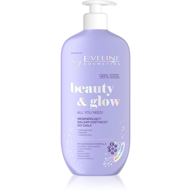 Eveline Cosmetics Beauty & Glow All You Need! regeneracijski balzam za telo s hranilnim učinkom 350 ml