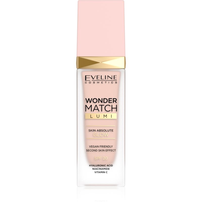 Eveline Cosmetics Wonder Match Lumi зволожуючий тональний крем з розгладжуючим ефектом SPF 20 відтінок 05 Light Neutral 30 мл